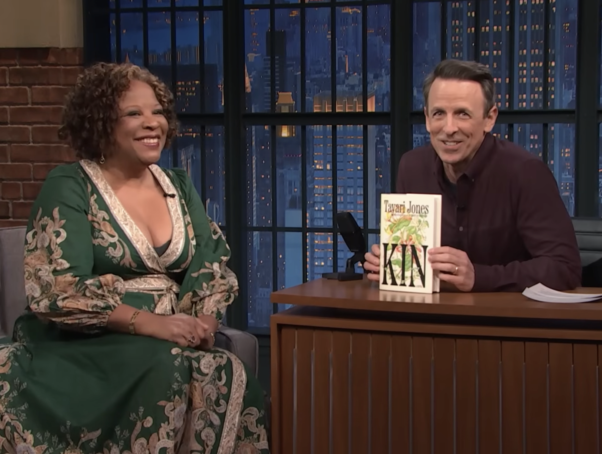 Tayari Jones on Late Night with Seth Meyers